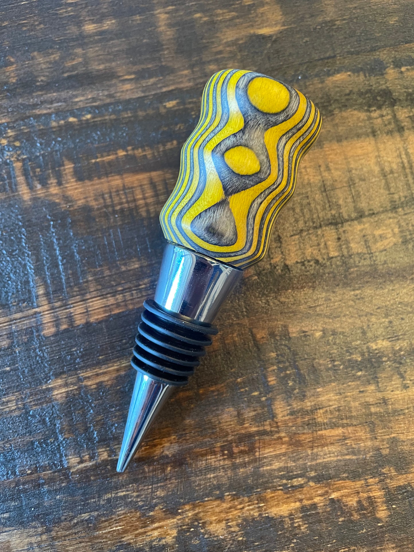 Colored Wood Bottle Stopper