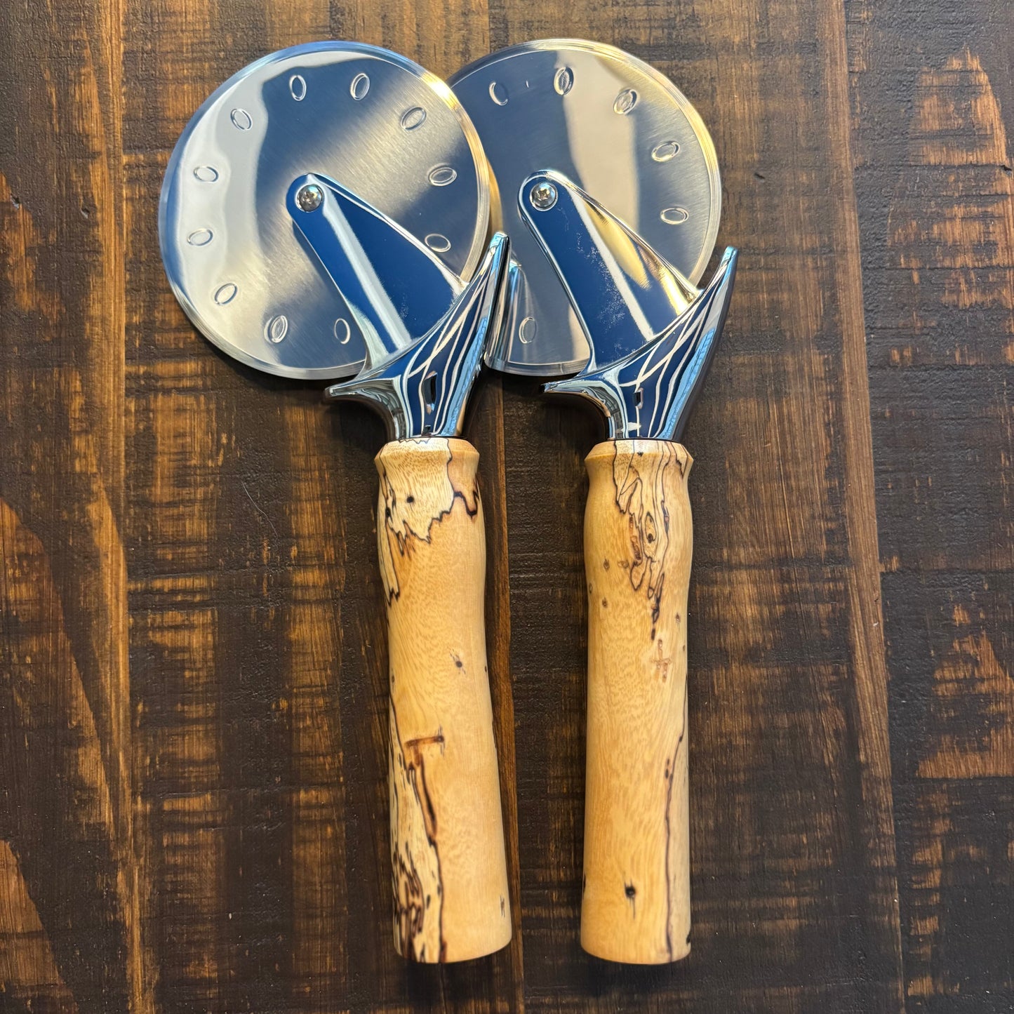 Premium Wood Handle Pizza Cutter