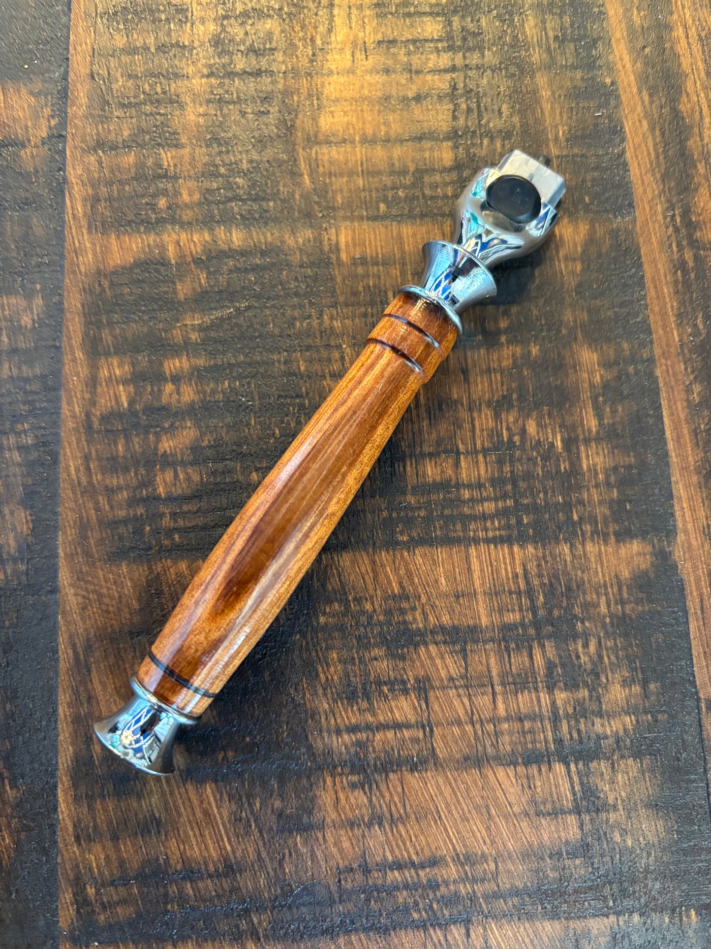 Handmade Wood Handle Mach3 Razor