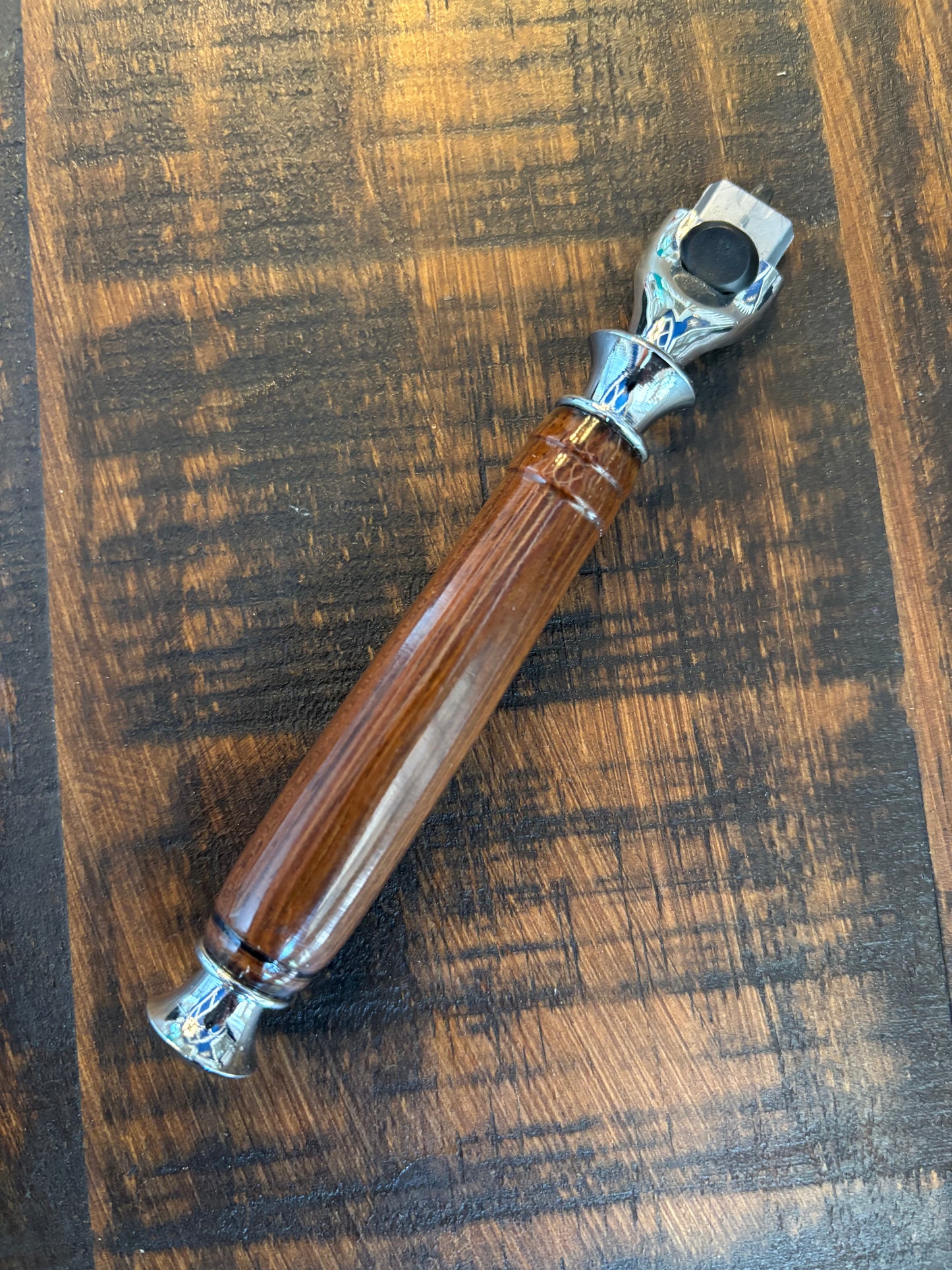 Handmade Wood Handle Mach3 Razor
