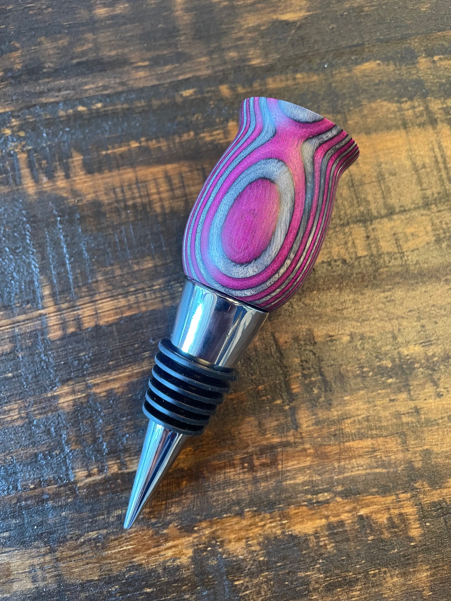 Colored Wood Bottle Stopper