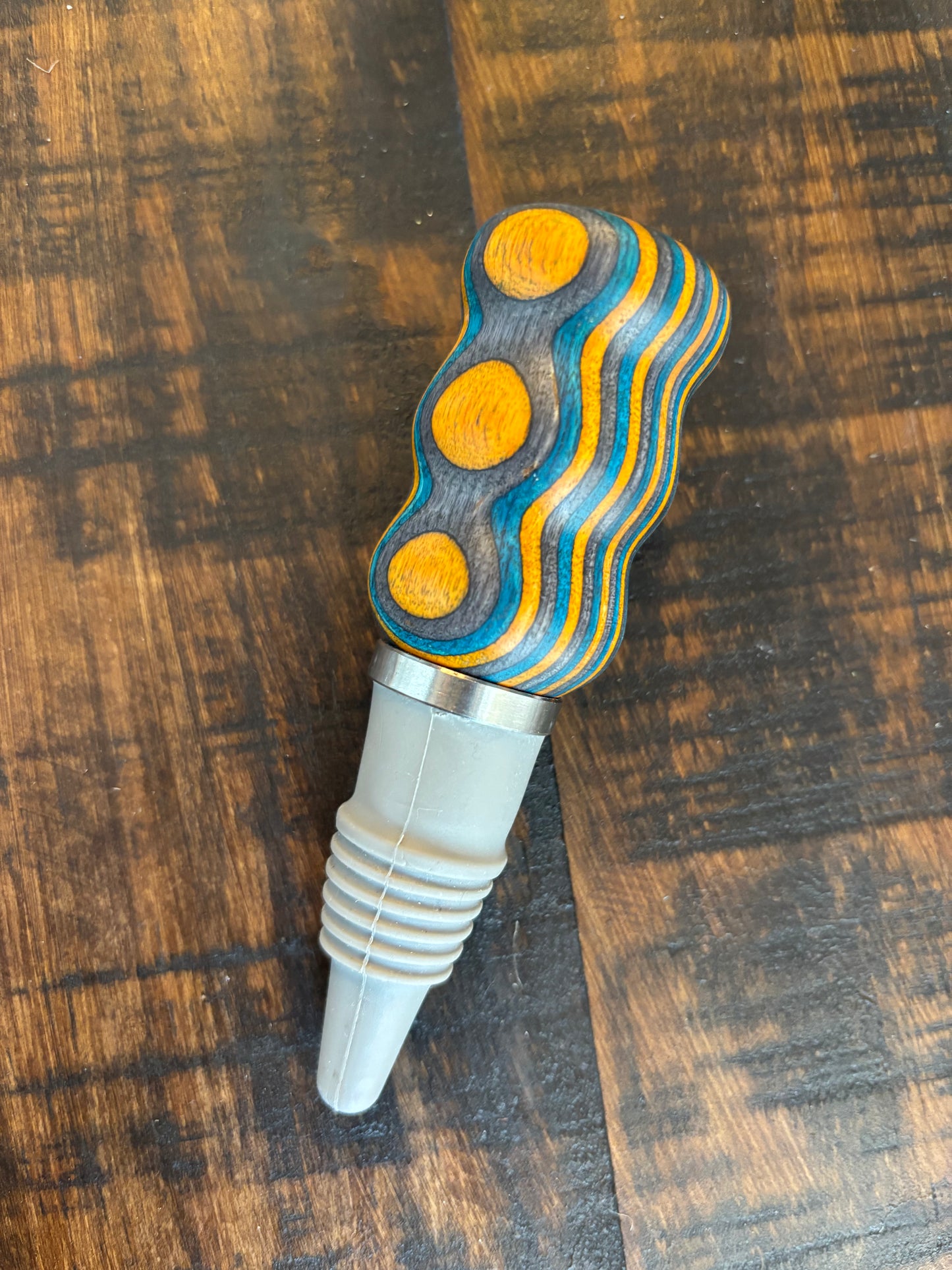 Colored Wood Bottle Stopper
