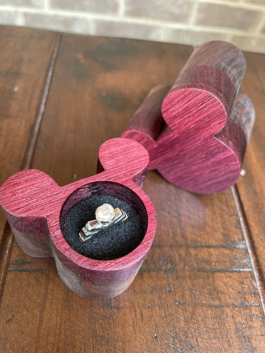 Custom Wood Engagement Ring Box