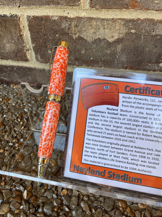 Stadium Series - Handmade Tennessee Volunteers Pen