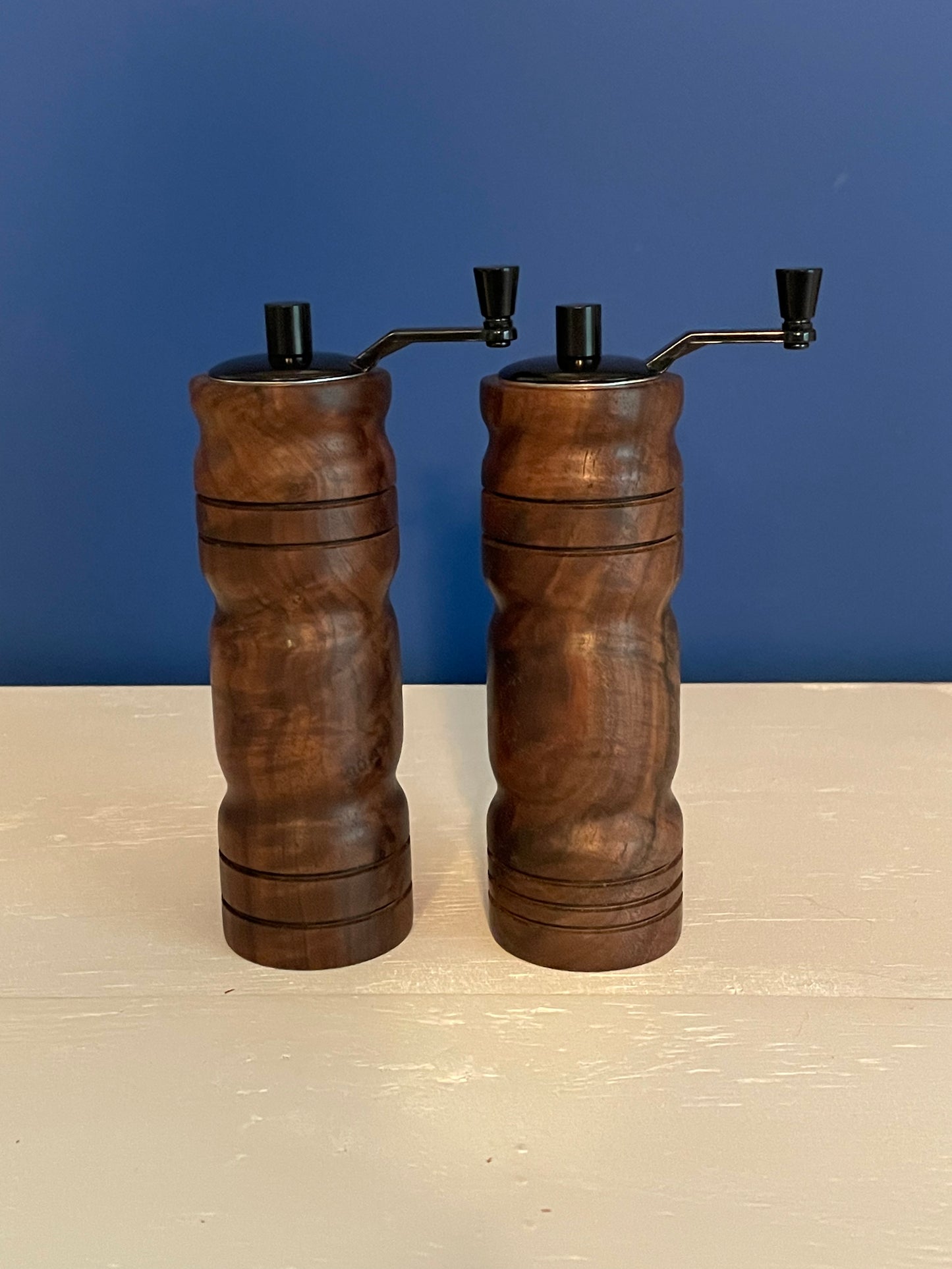 Wood Turned Crank Pepper Mill