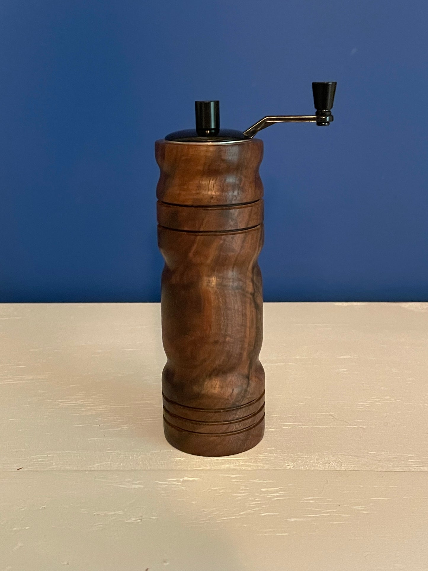 Wood Turned Crank Pepper Mill