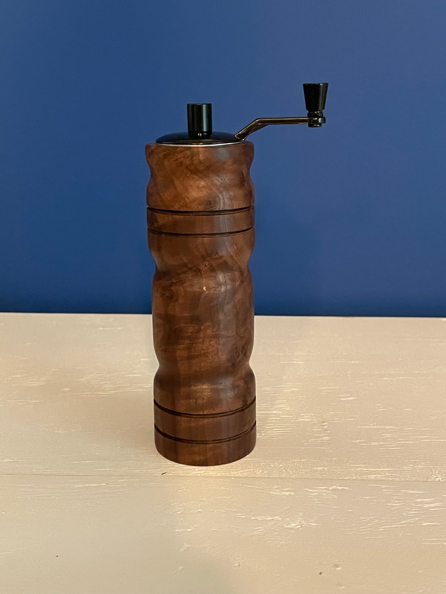 Wood Turned Crank Pepper Mill