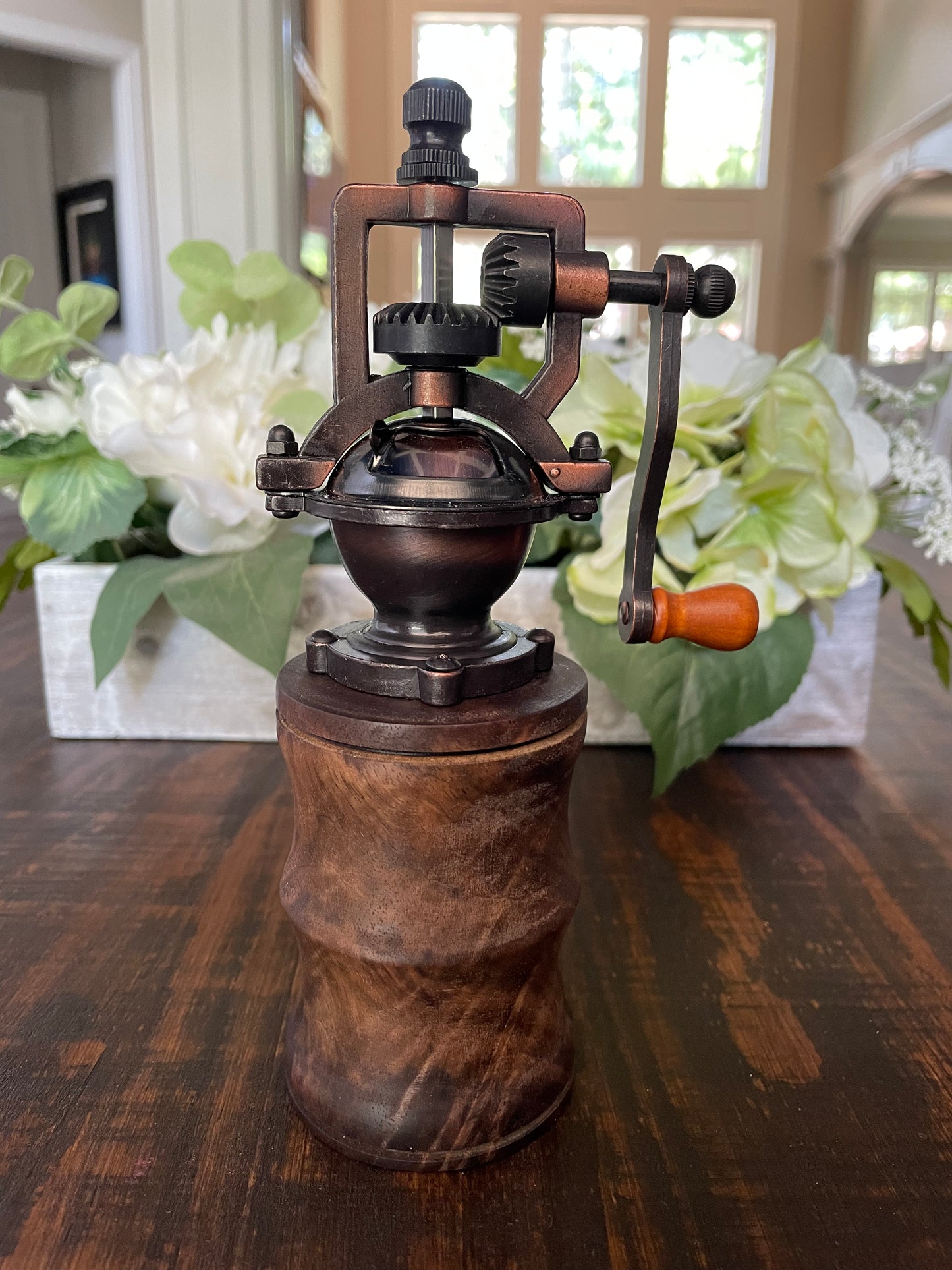 Claro Walnut Antique Style Pepper or Salt Grinder