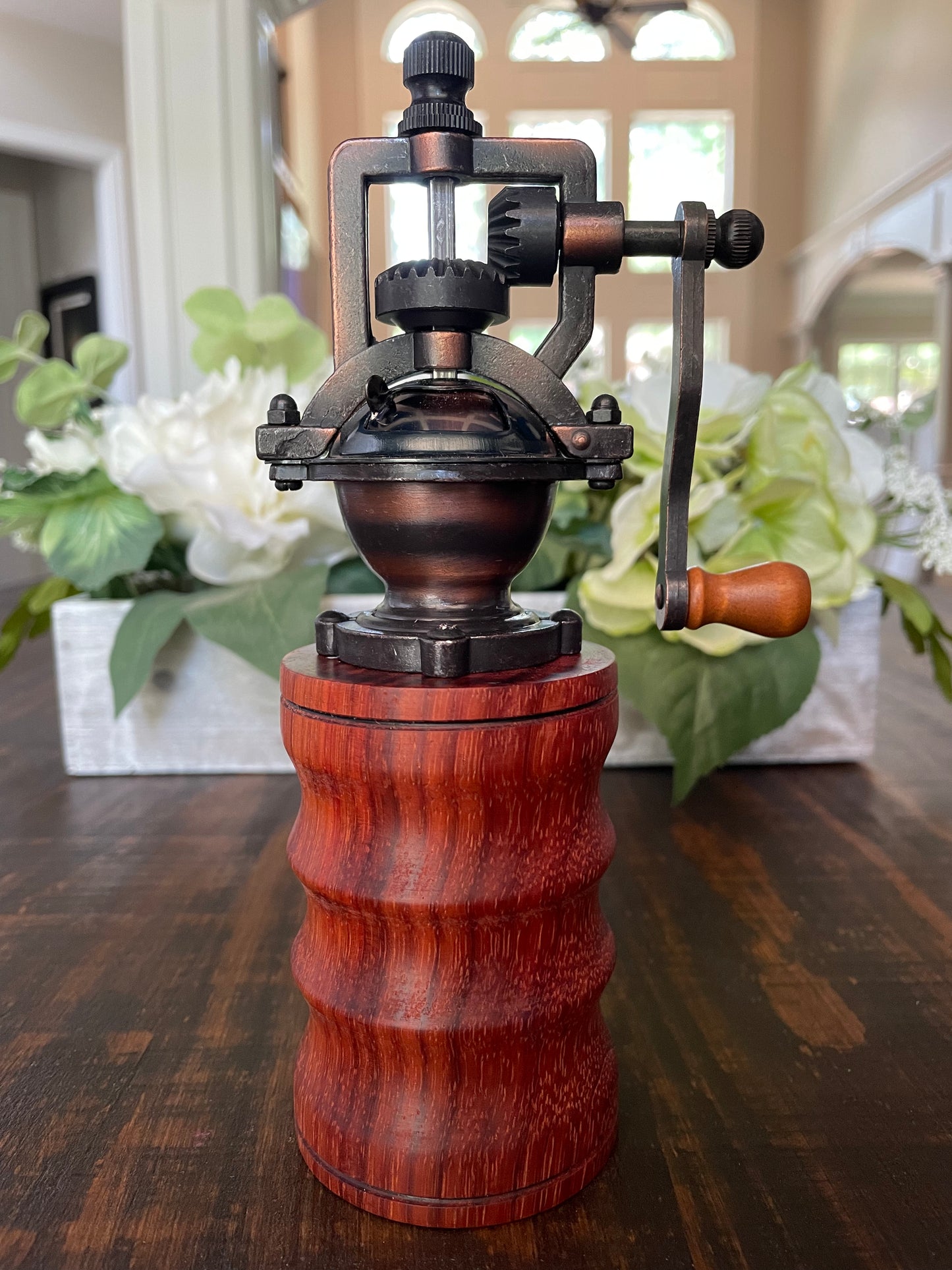 Padauk Antique Style Pepper or Salt Grinder