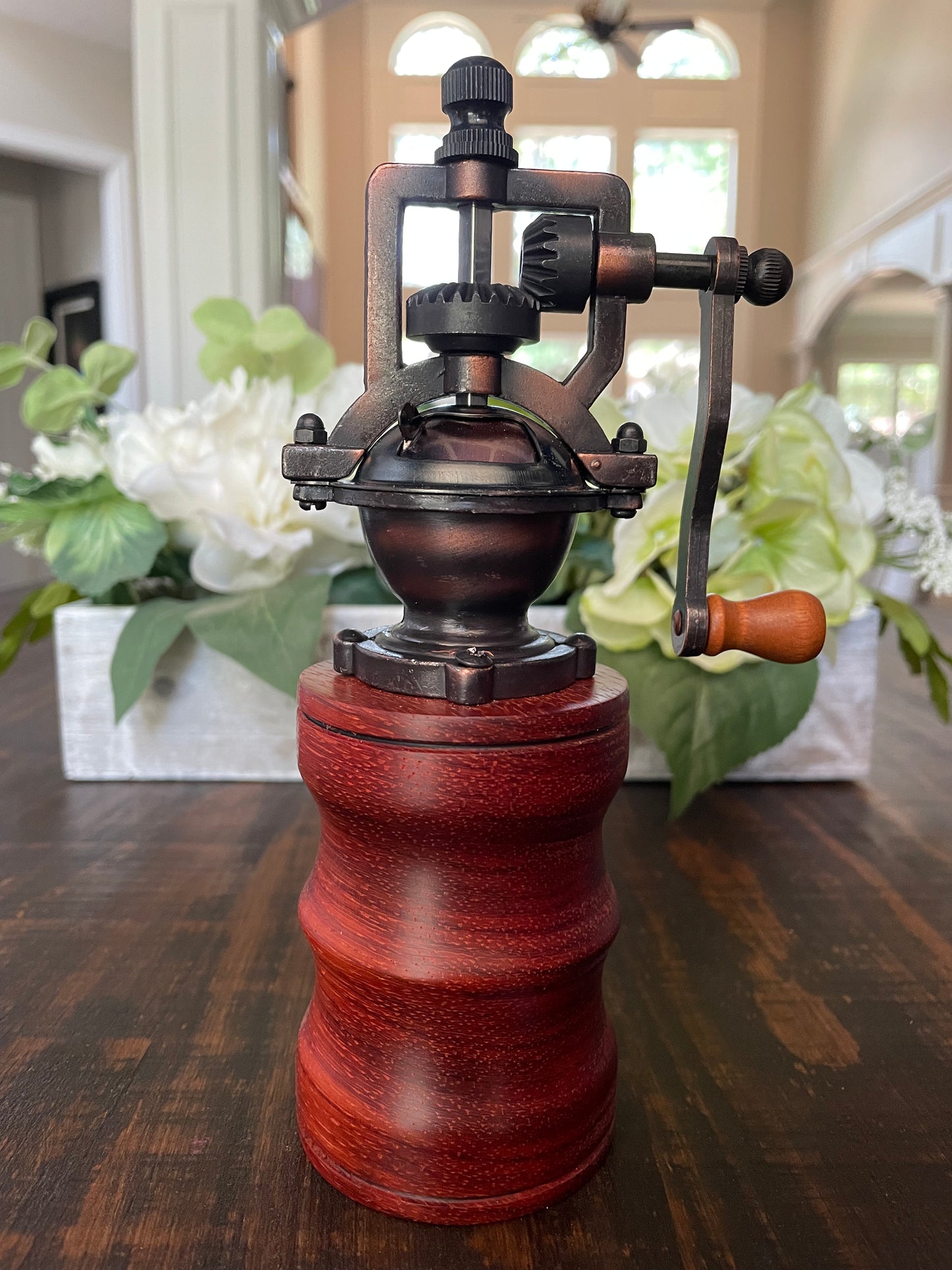 Padauk Antique Style Pepper or Salt Grinder