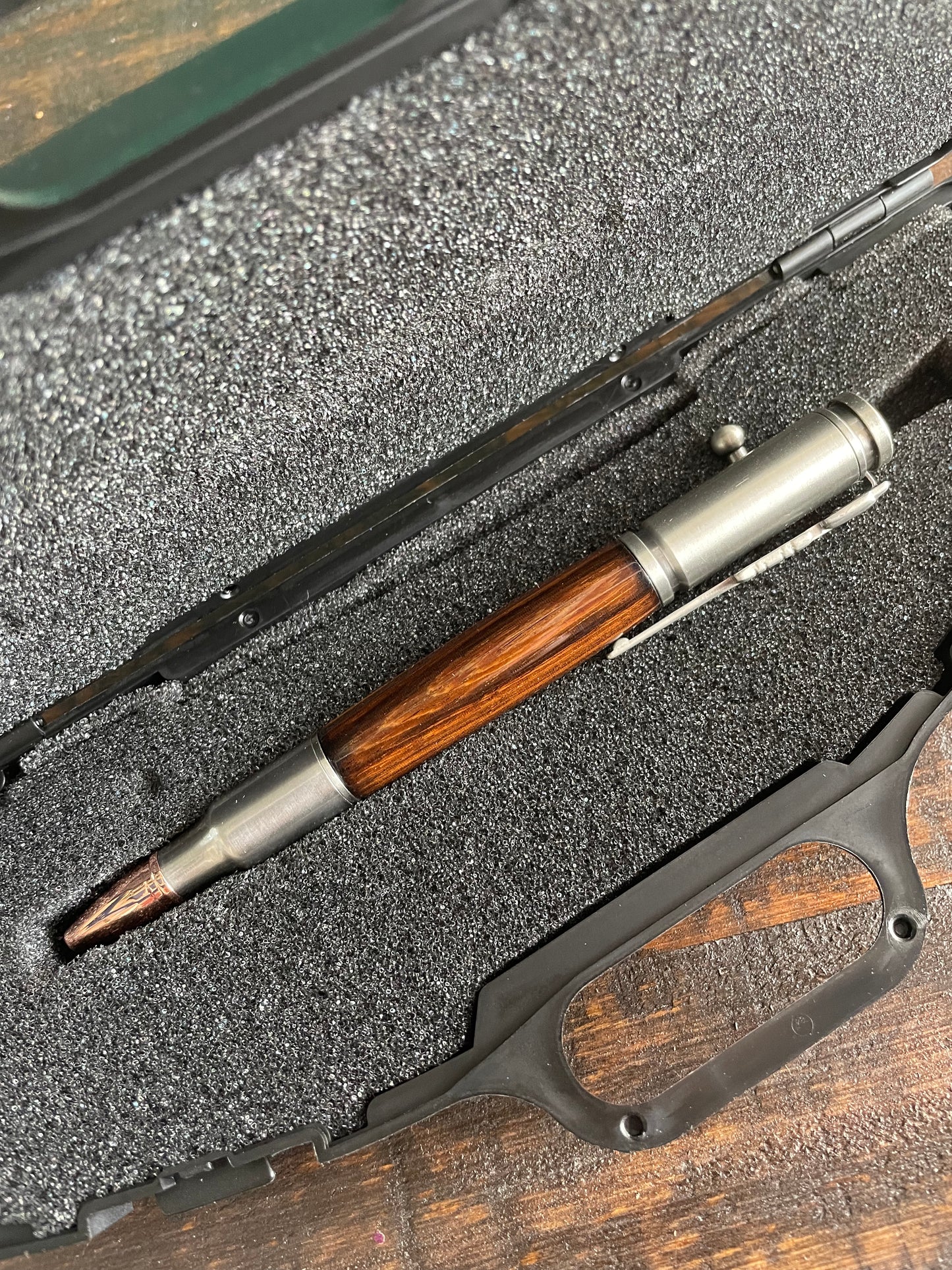 Handmade Bolt Action Pen with Rifle Case