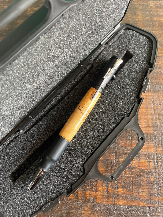 Handmade Bolt Action Pen with Rifle Case