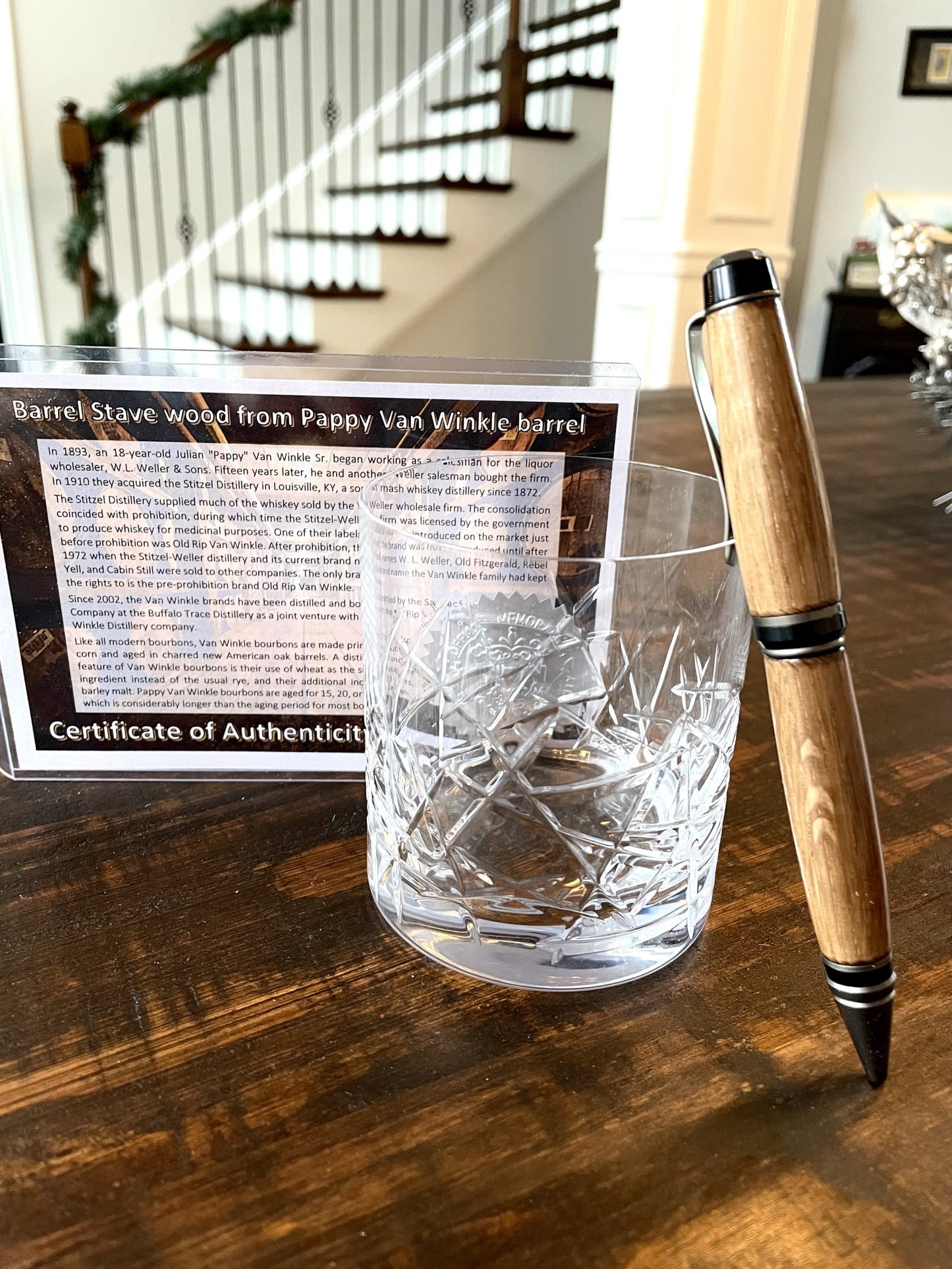 Rare Pappy Van Winkle Bourbon Barrel Pen