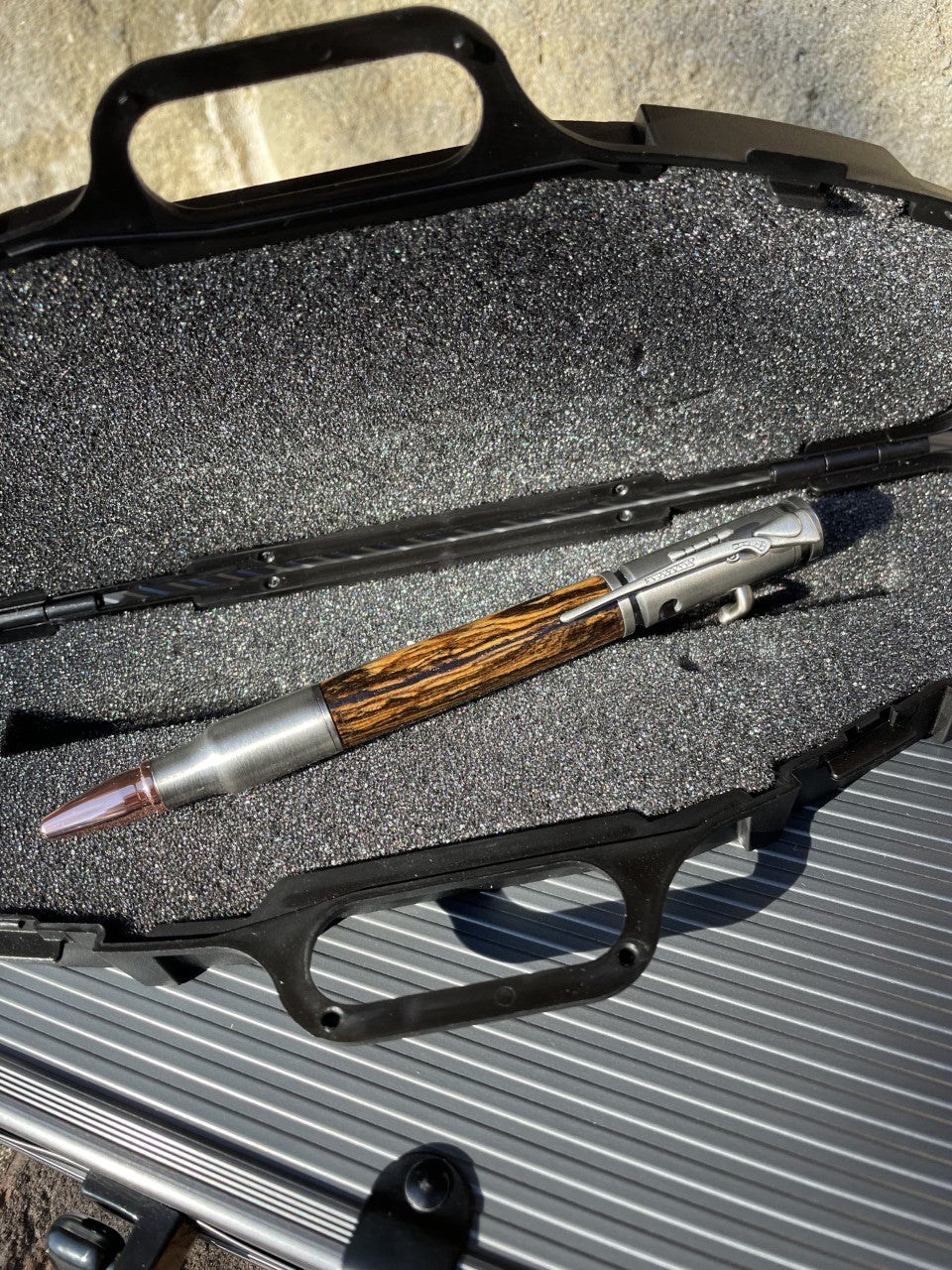 Handmade Bolt Action Pen with Rifle Case