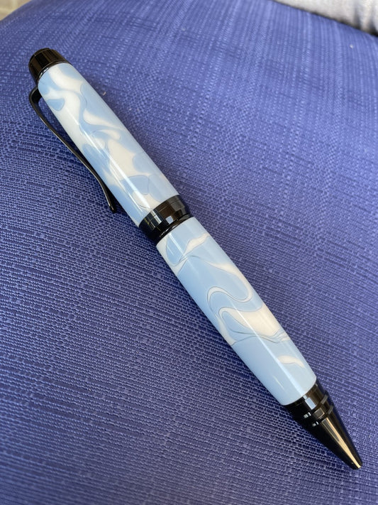Custom Tarheel Blue Acrylic Premier Cigar Pen
