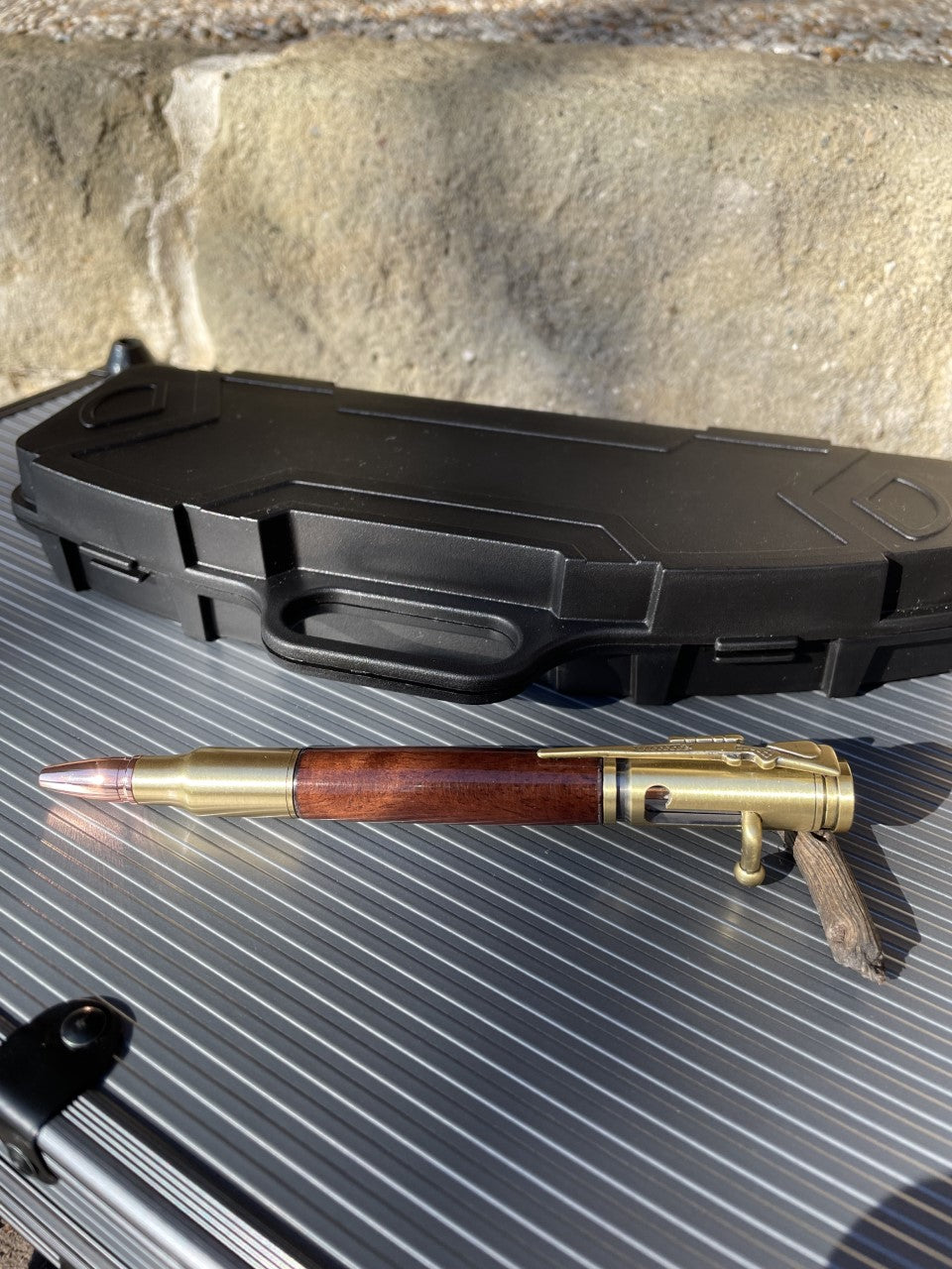 Handmade Bolt Action Pen with Rifle Case