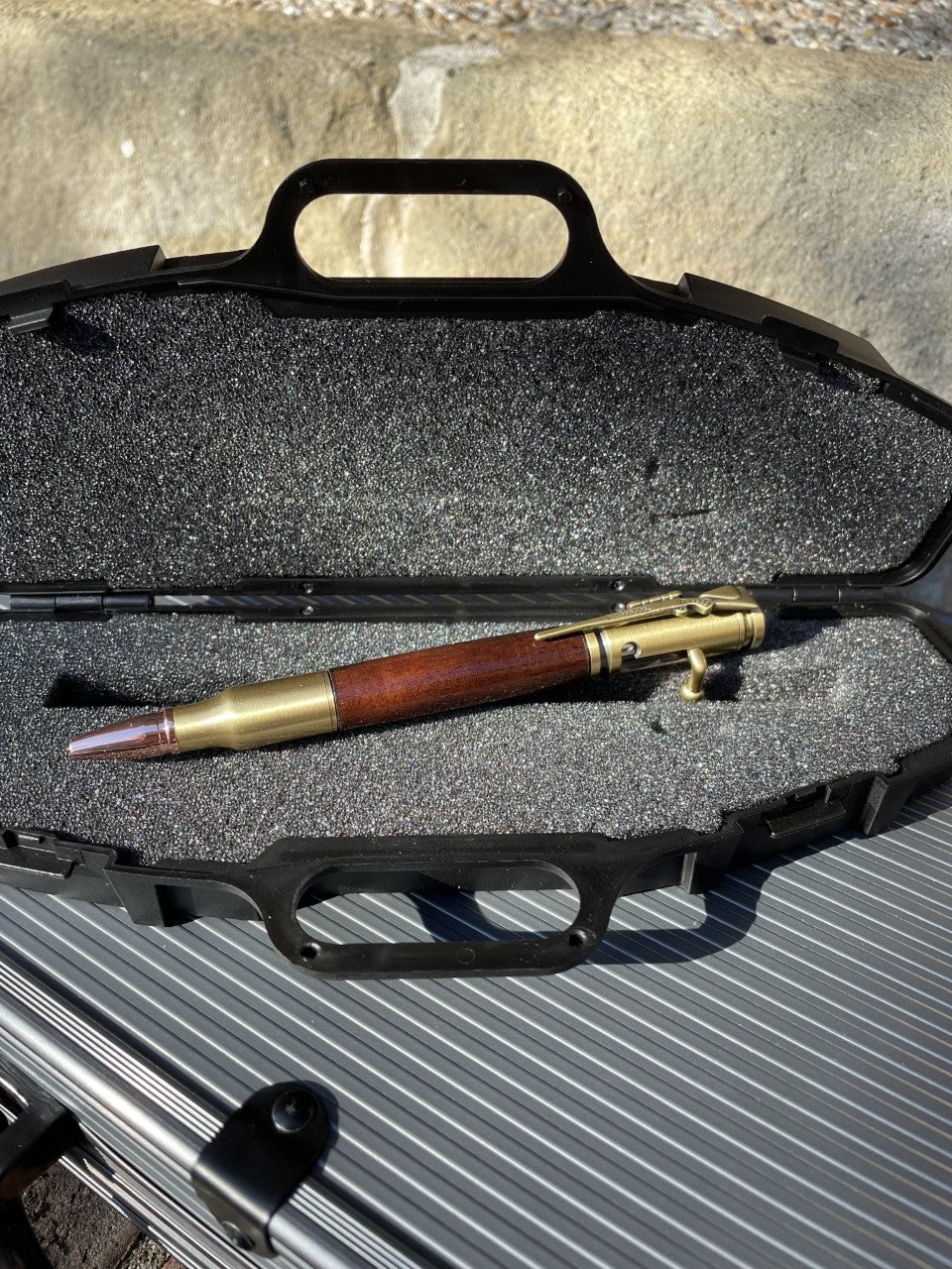 Handmade Bolt Action Pen with Rifle Case