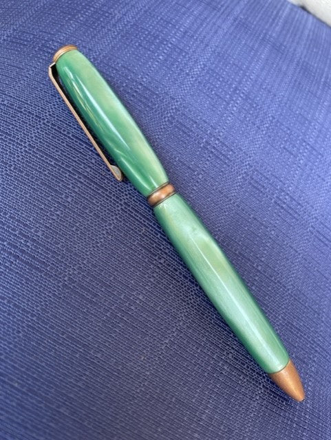 Custom Green Acrylic Slim Style Pen