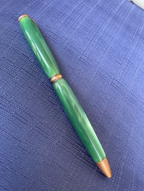 Custom Green Acrylic Slim Style Pen