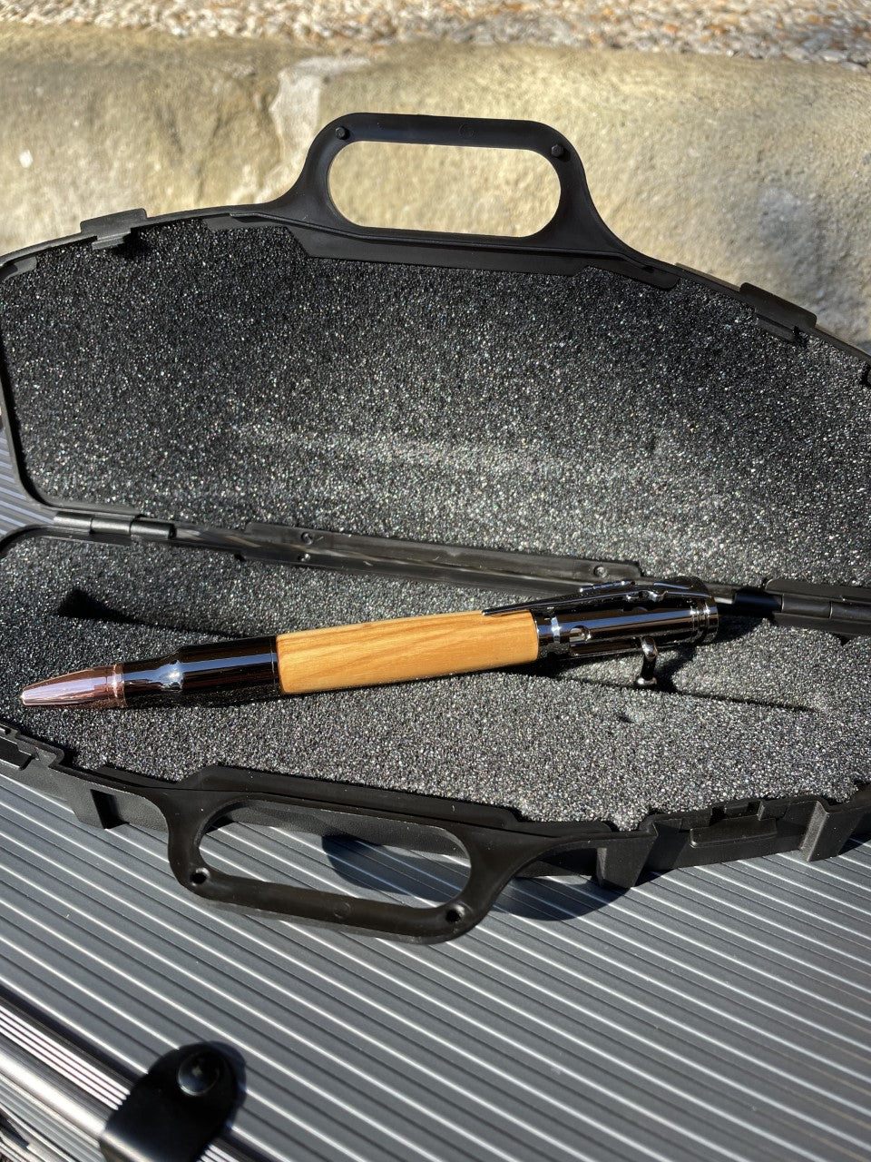 Handmade Bolt Action Pen with Rifle Case