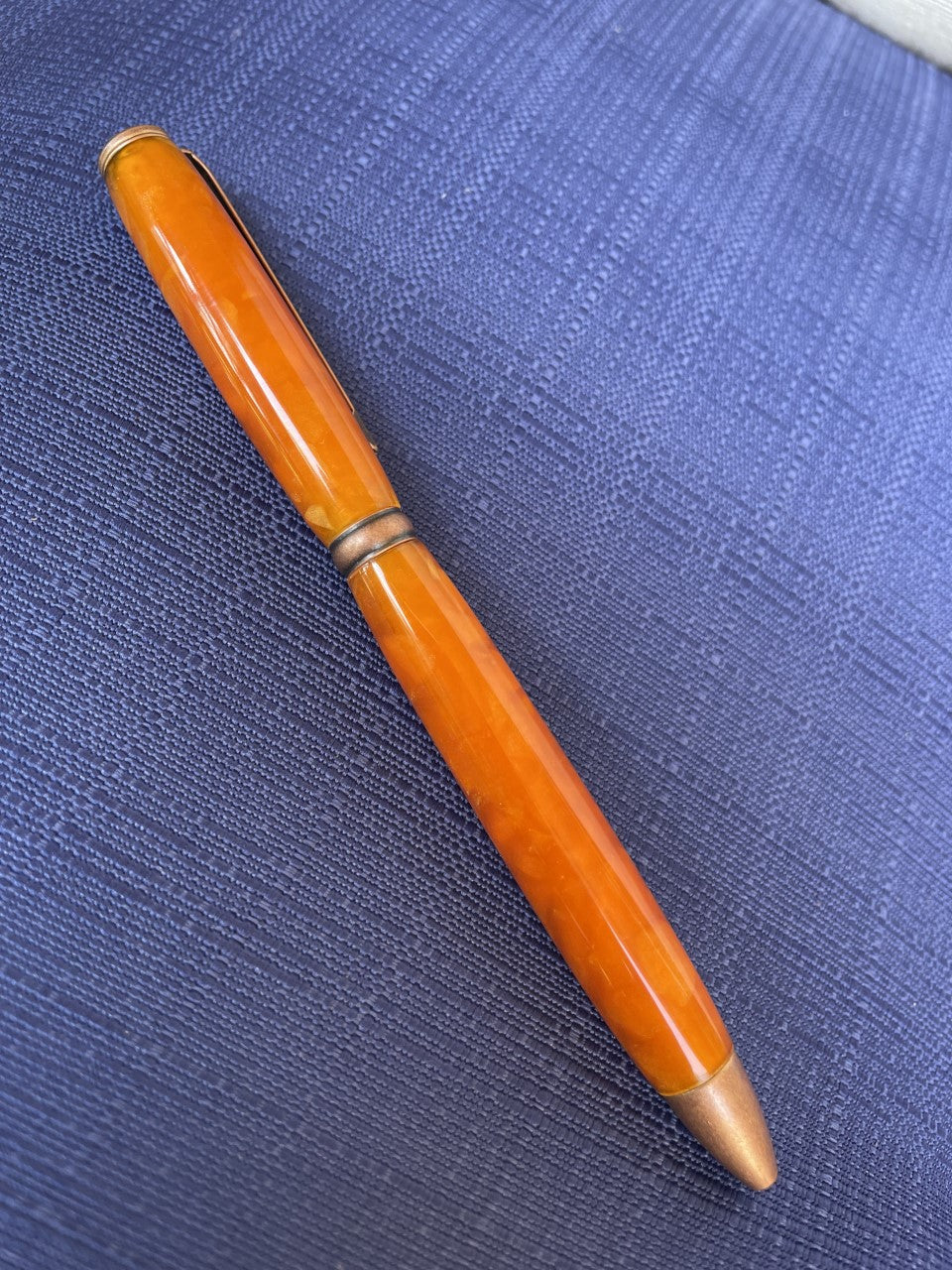 Custom Orange Acrylic Slim Style Executive Pen