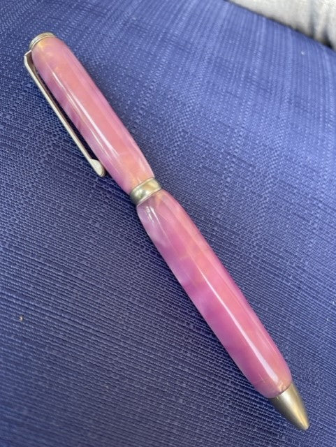 Custom Pink Acrylic Slim Style Executive Pen