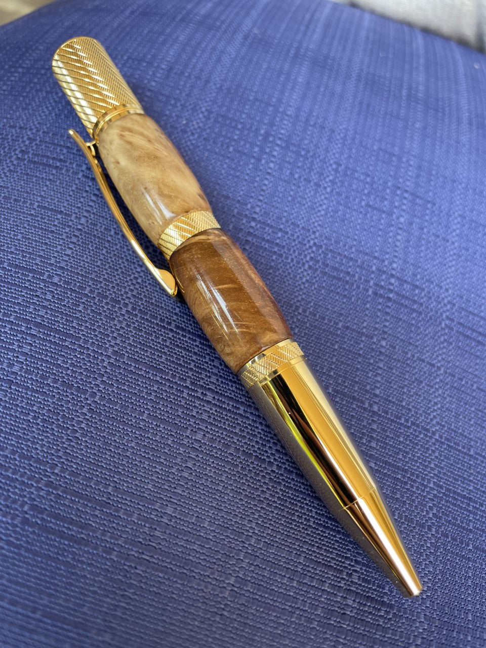 Rare Amboyna Burl Wood Pluma Executive Pen