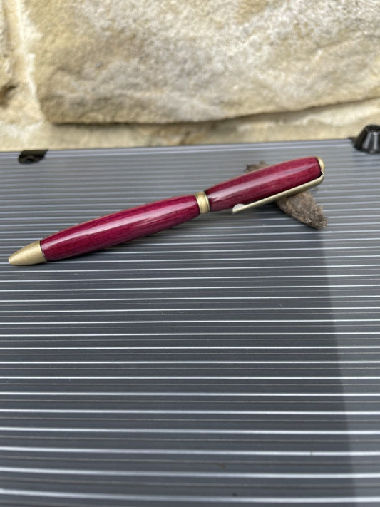 Purpleheart Wood Slim Style Pen
