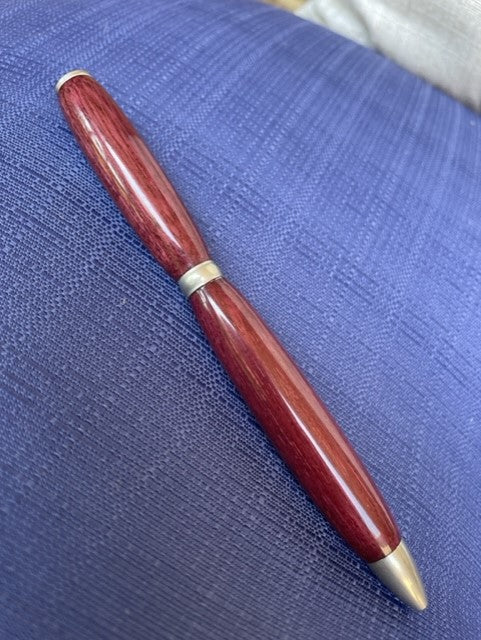 Custom Purpleheart Wood Slim Style Pen