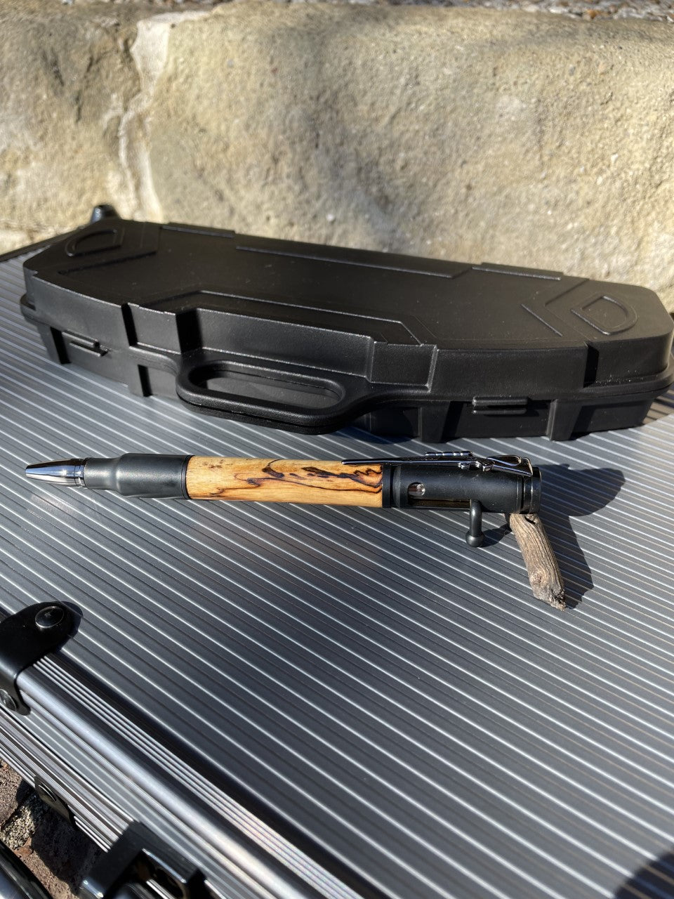 Handmade Bolt Action Pen with Rifle Case