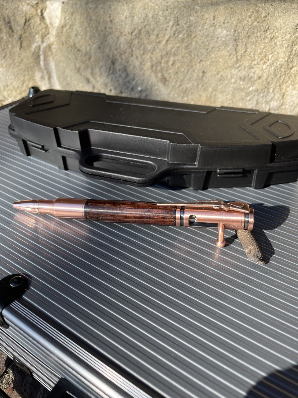 Handmade Bolt Action Pen with Rifle Case