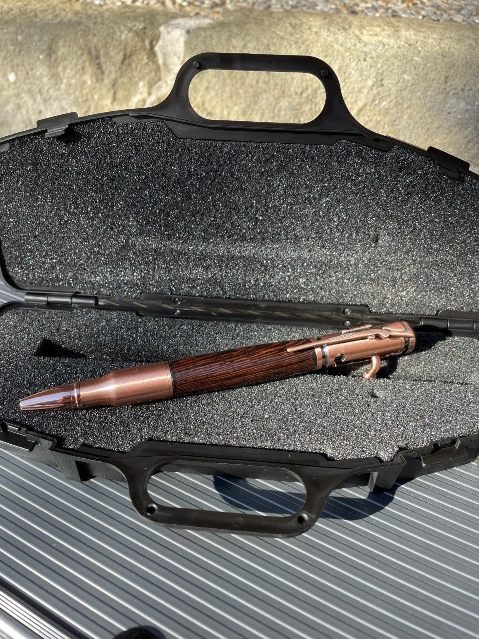 Handmade Bolt Action Pen with Rifle Case